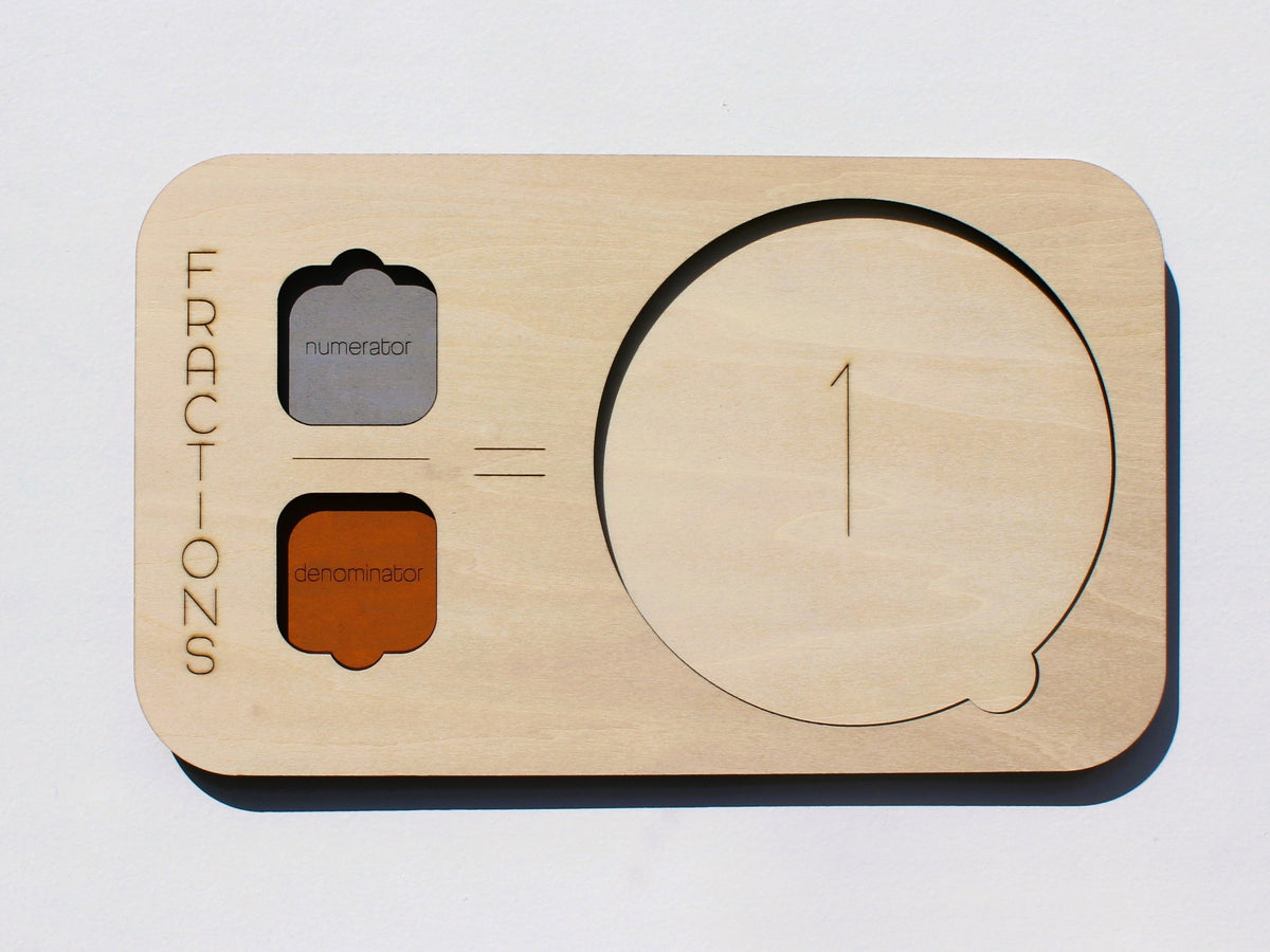 Fractions Learning Board | Visual and Hands-On Fraction Manipulative for Kids