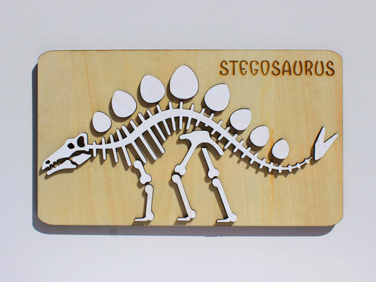 Stegosaurus Dinosaur Fossil Puzzle | Hands-On STEM & Prehistoric Science Learning Toy for Kids
