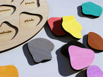 Wooden Paint Palette for Kids | Hands-On Creative Art & Sensory Play Tool