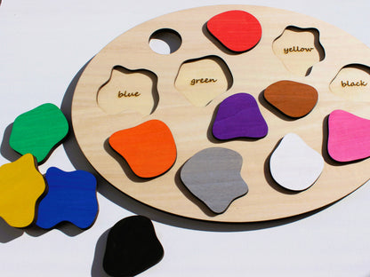 Wooden Paint Palette for Kids | Hands-On Creative Art & Sensory Play Tool