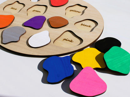 Wooden Paint Palette for Kids | Hands-On Creative Art & Sensory Play Tool