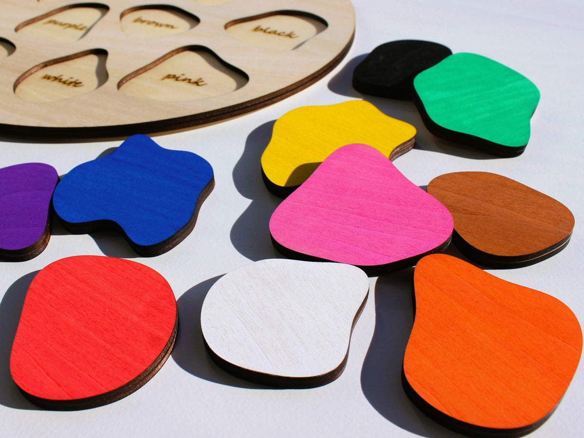 Wooden Paint Palette for Kids | Hands-On Creative Art & Sensory Play Tool