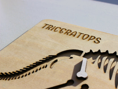 Triceratops Dinosaur Fossil Puzzle | Hands-On STEM Science & Prehistoric Learning Toy for Kids