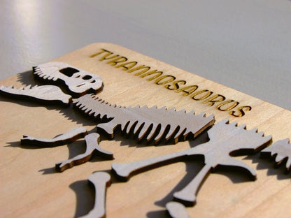 T-Rex Dinosaur Fossil Puzzle | Hands-On STEM Science & Paleontology Learning Toy for Kids