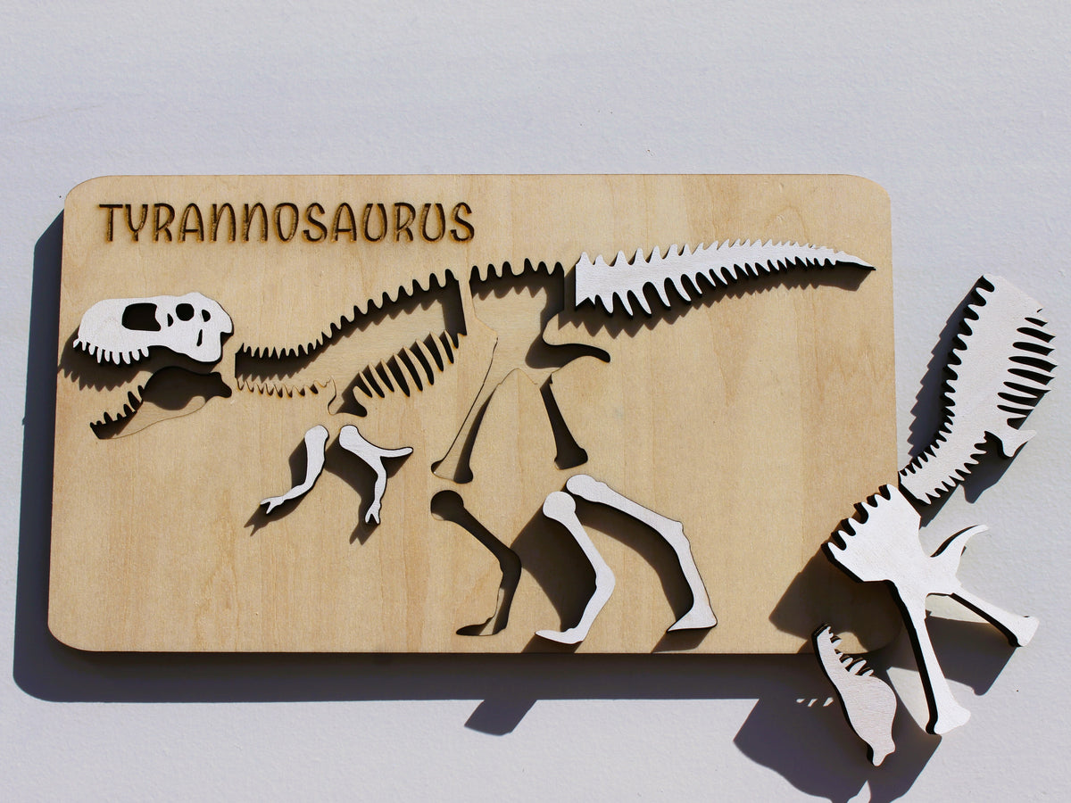 T-Rex Dinosaur Fossil Puzzle | Hands-On STEM Science & Paleontology Learning Toy for Kids
