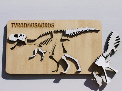 T-Rex Dinosaur Fossil Puzzle | Hands-On STEM Science & Paleontology Learning Toy for Kids