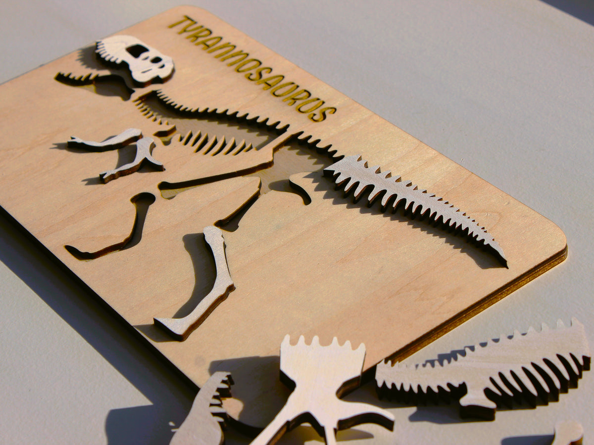 T-Rex Dinosaur Fossil Puzzle | Hands-On STEM Science & Paleontology Learning Toy for Kids
