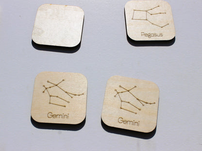 Constellations of the Night Sky Matching Game | Wooden Astronomy & Star Learning Game for Kids