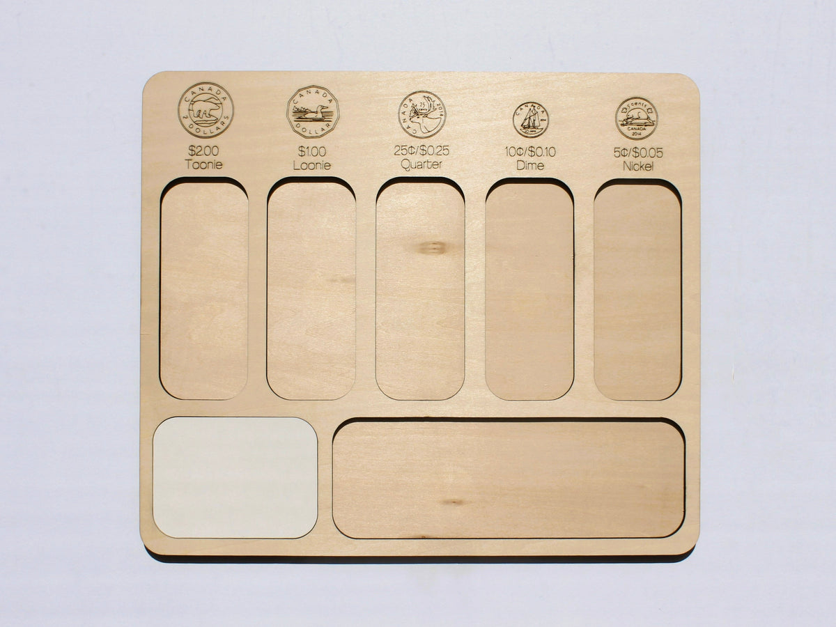 Coin Counting Board (CAD) | Canadian Money & Financial Literacy Learning Tool