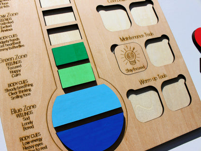 Feelings Thermometer for Kids | Wooden Emotional Regulation & SEL Learning Tool