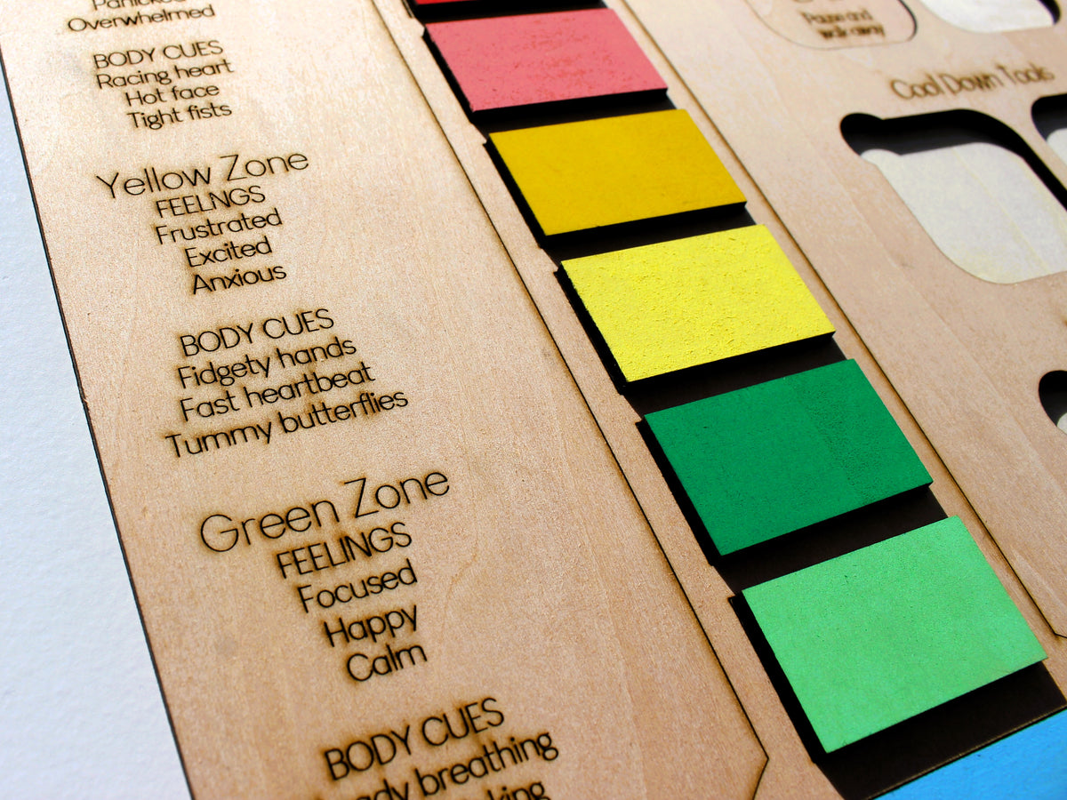 Feelings Thermometer for Kids | Wooden Emotional Regulation & SEL Learning Tool