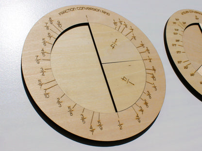 Fractions Circles Learning Set | Wood Hands-On Math Learning Manipulative for Kids