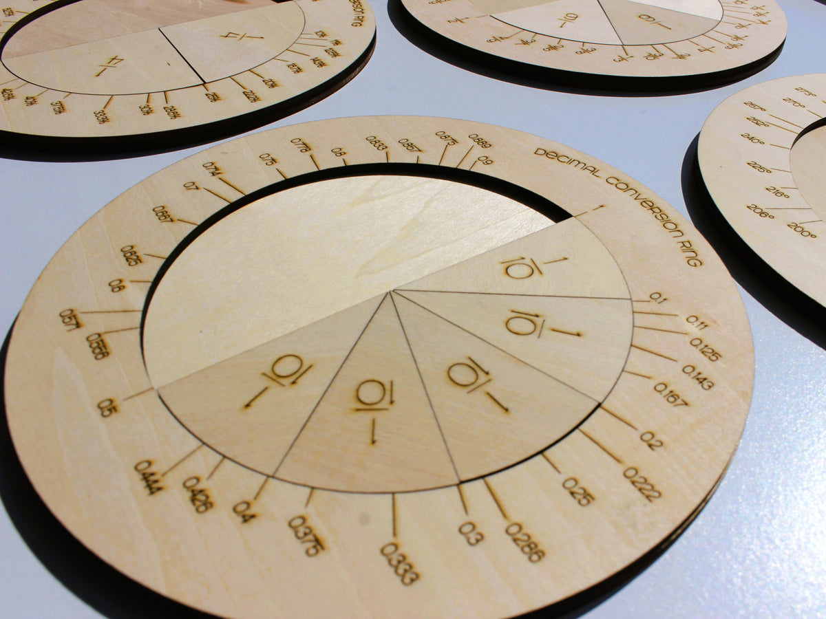 Fractions Circles Learning Set | Wood Hands-On Math Learning Manipulative for Kids