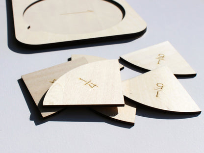 Fractions Learning Board | Visual and Hands-On Fraction Manipulative for Kids