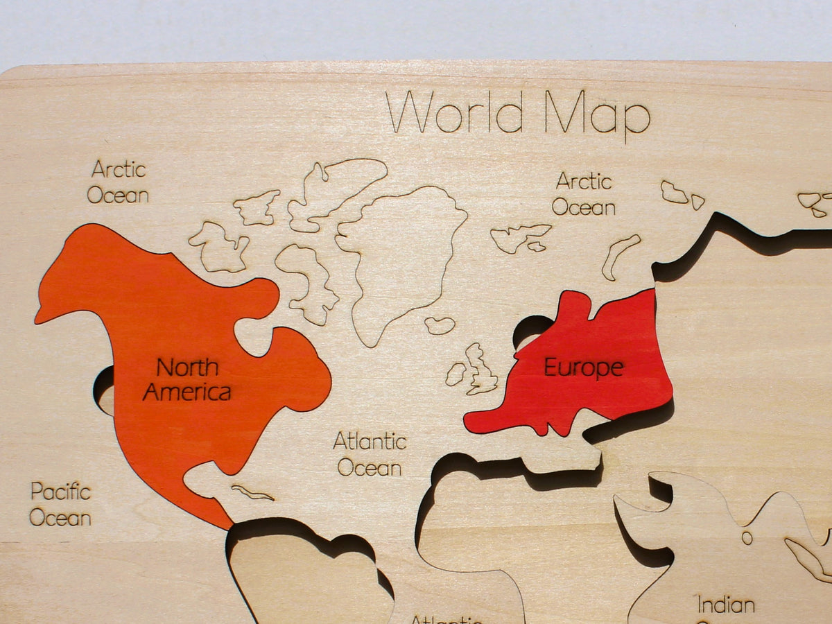 World Map Puzzle for Kids | Hands-On Geography Learning & Continents Educational Toy