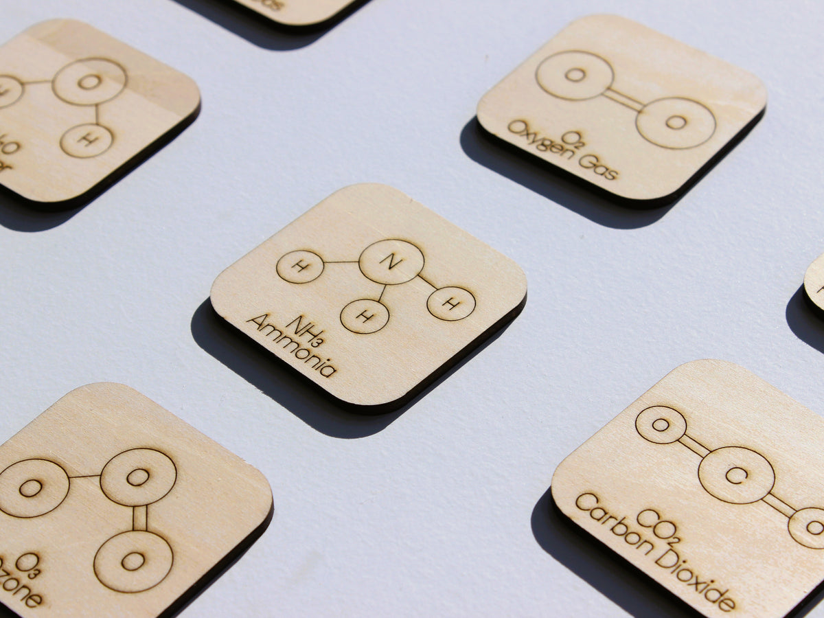 Molecules & Compounds Matching Game | Wooden Chemistry & Science Learning Tool