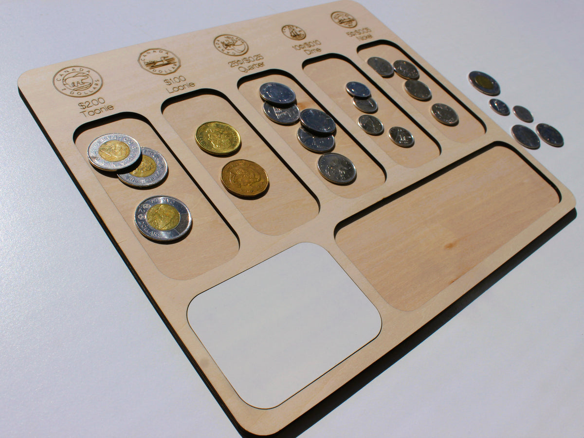Coin Counting Board (CAD) | Canadian Money & Financial Literacy Learning Tool