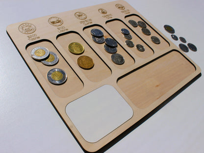 Coin Counting Board (CAD) | Canadian Money & Financial Literacy Learning Tool