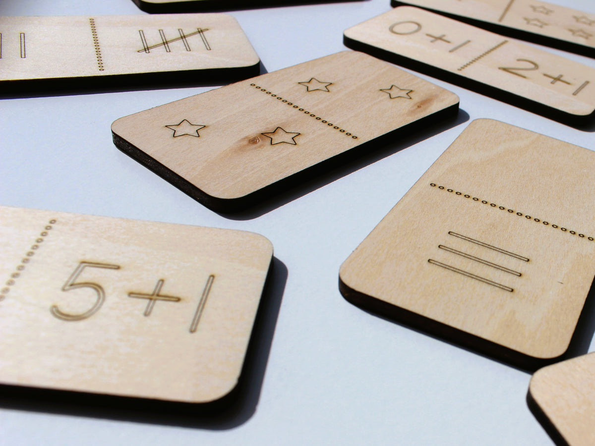 Number Sense Math Dominoes | Hands-On Wooden Math Learning Game