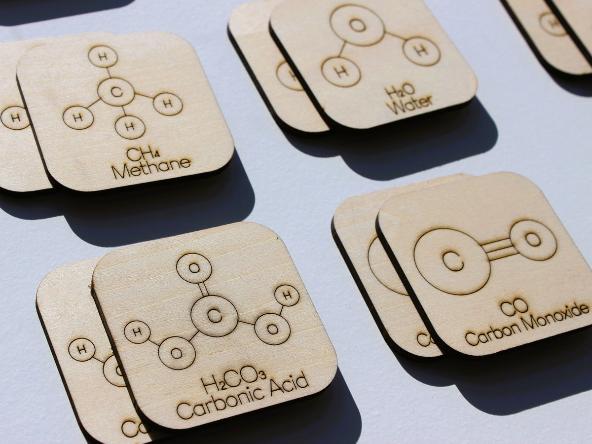 Molecules & Compounds Matching Game | Wooden Chemistry & Science Learning Tool