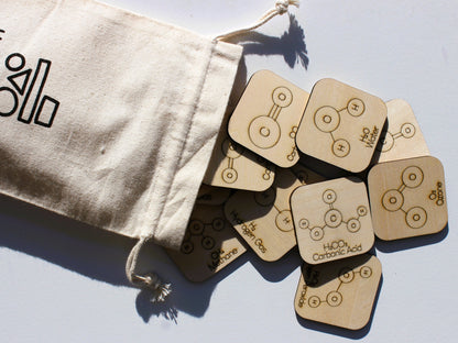 Molecules & Compounds Matching Game | Wooden Chemistry & Science Learning Tool