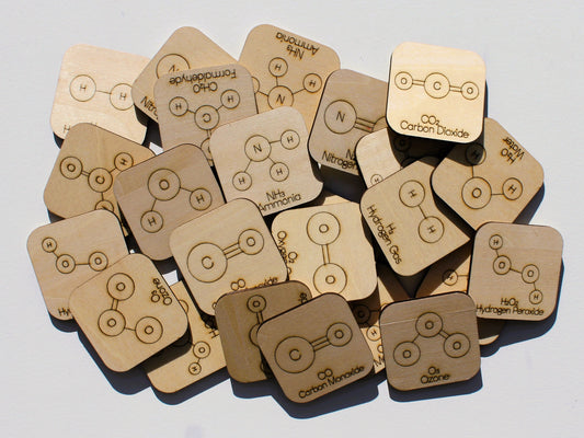Molecules & Compounds Matching Game | Wooden Chemistry & Science Learning Tool