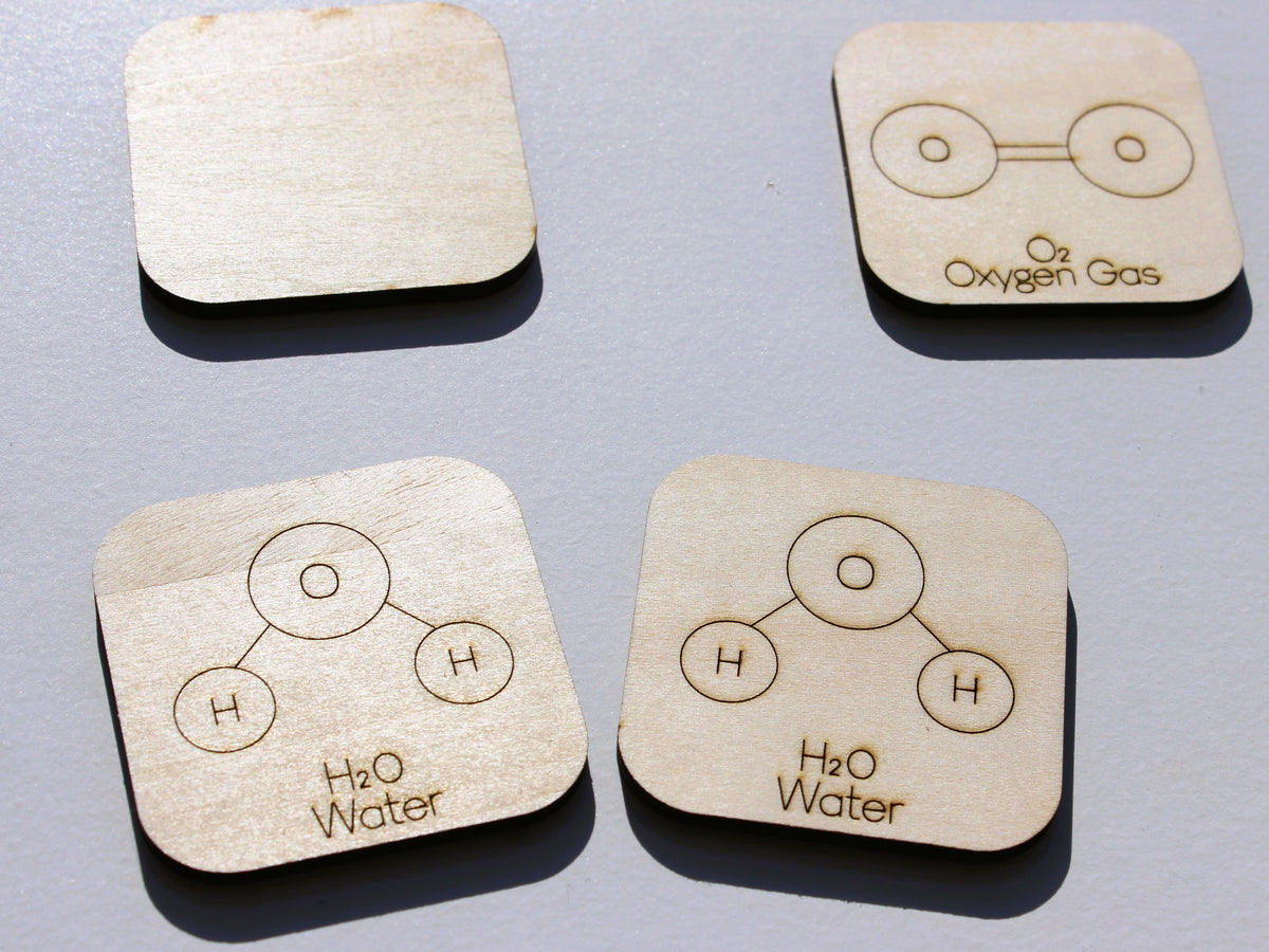 Molecules & Compounds Matching Game | Wooden Chemistry & Science Learning Tool