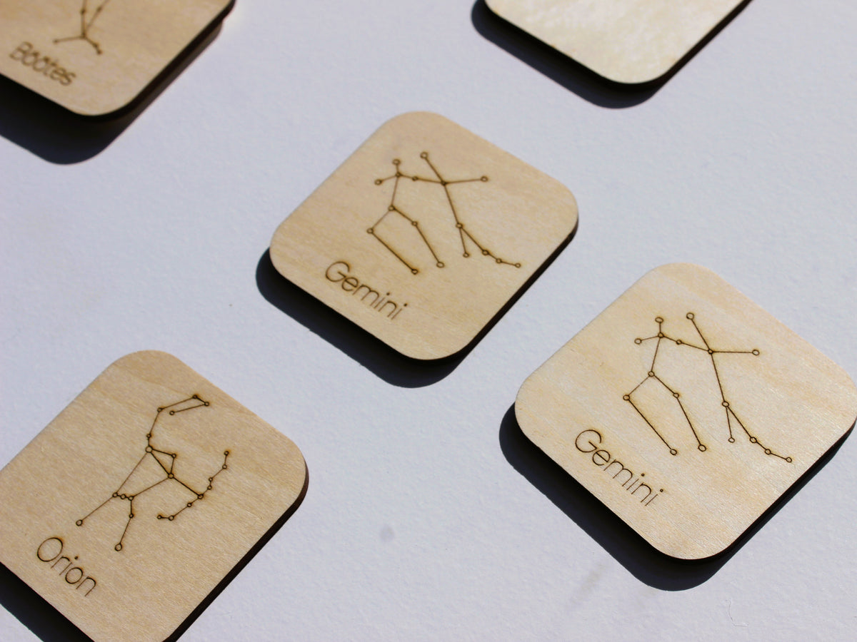 Constellations of the Night Sky Matching Game | Wooden Astronomy & Star Learning Game for Kids