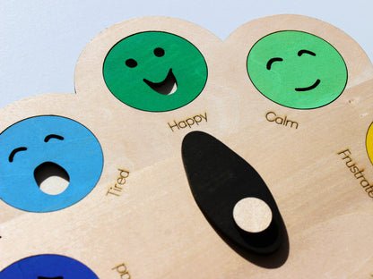 Feelings Wheel for Kids | Wooden Emotions & SEL Learning Tool