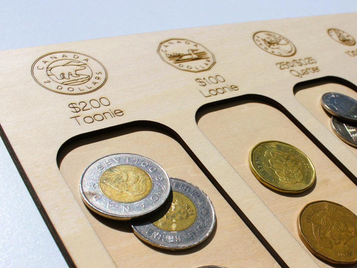 Coin Counting Board (CAD) | Canadian Money & Financial Literacy Learning Tool