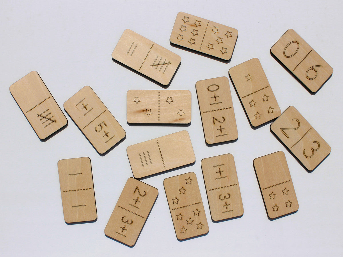 Number Sense Math Dominoes | Hands-On Wooden Math Learning Game