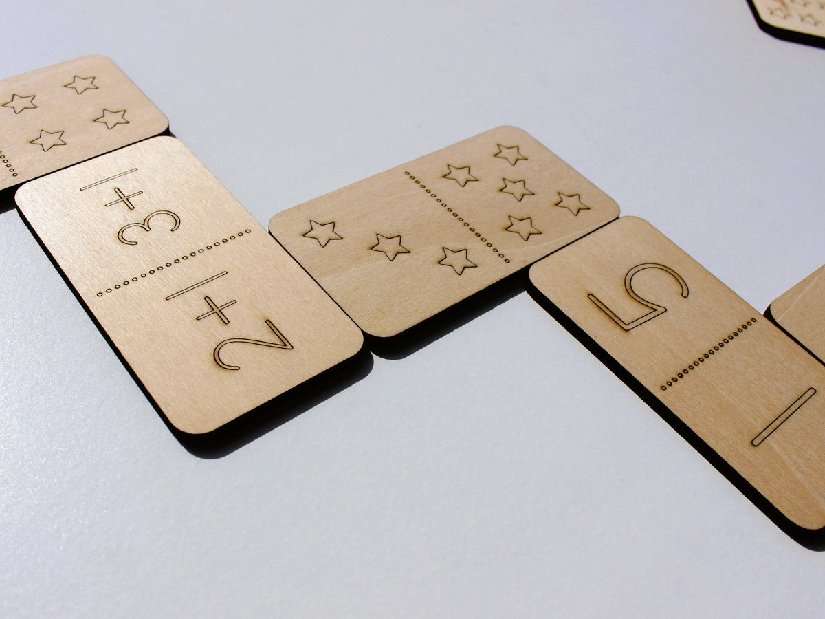 Number Sense Math Dominoes | Hands-On Wooden Math Learning Game