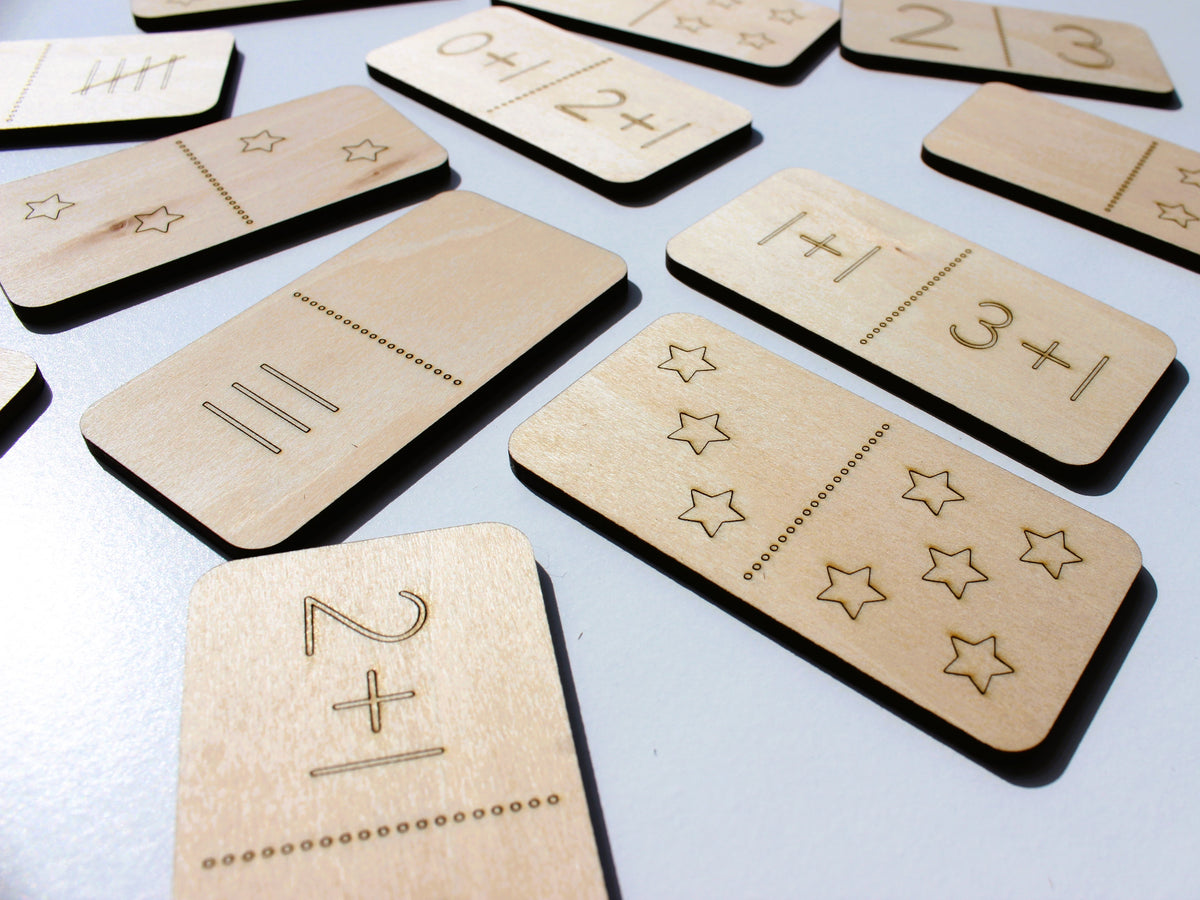 Number Sense Math Dominoes | Hands-On Wooden Math Learning Game