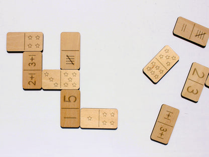 Number Sense Math Dominoes | Hands-On Wooden Math Learning Game