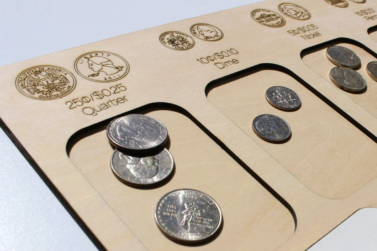 Coin Counting Board (USD) | US Money & Financial Literacy Learning Tool