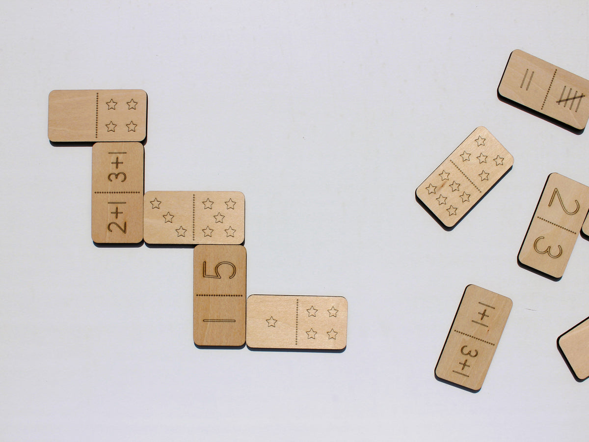Number Sense Math Dominoes | Hands-On Wooden Math Learning Game